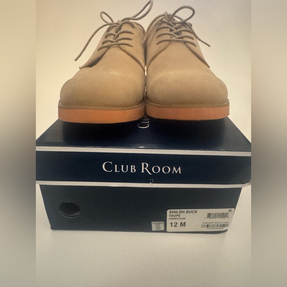 Club Room Tan Oxfords Classic Design